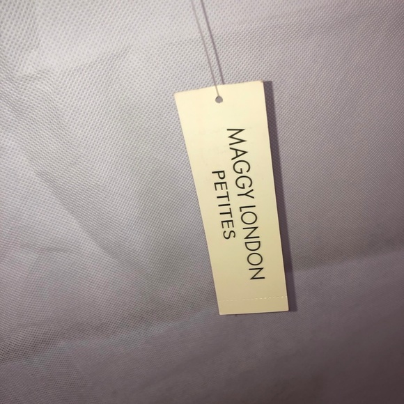 Maggy London Womans Velour Brown Top 2 Petites NWT - Picture 4 of 4